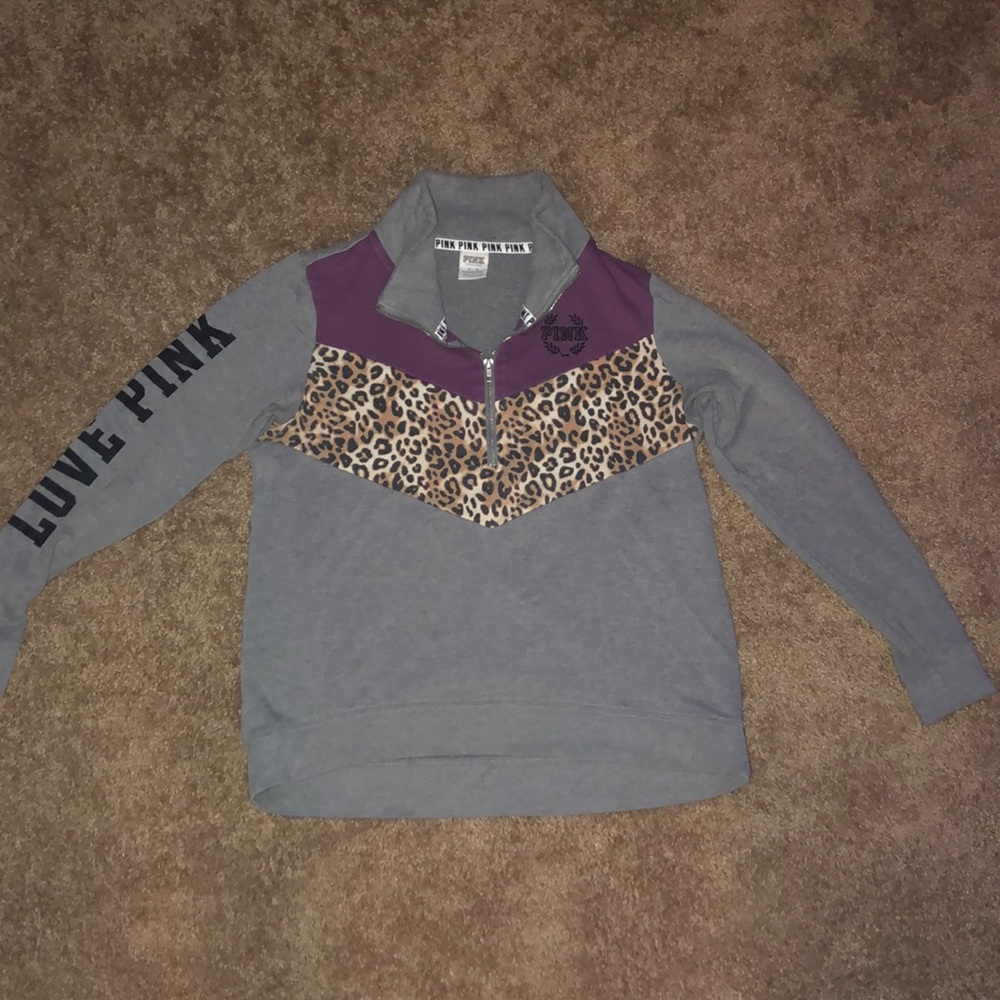 Pink half zip